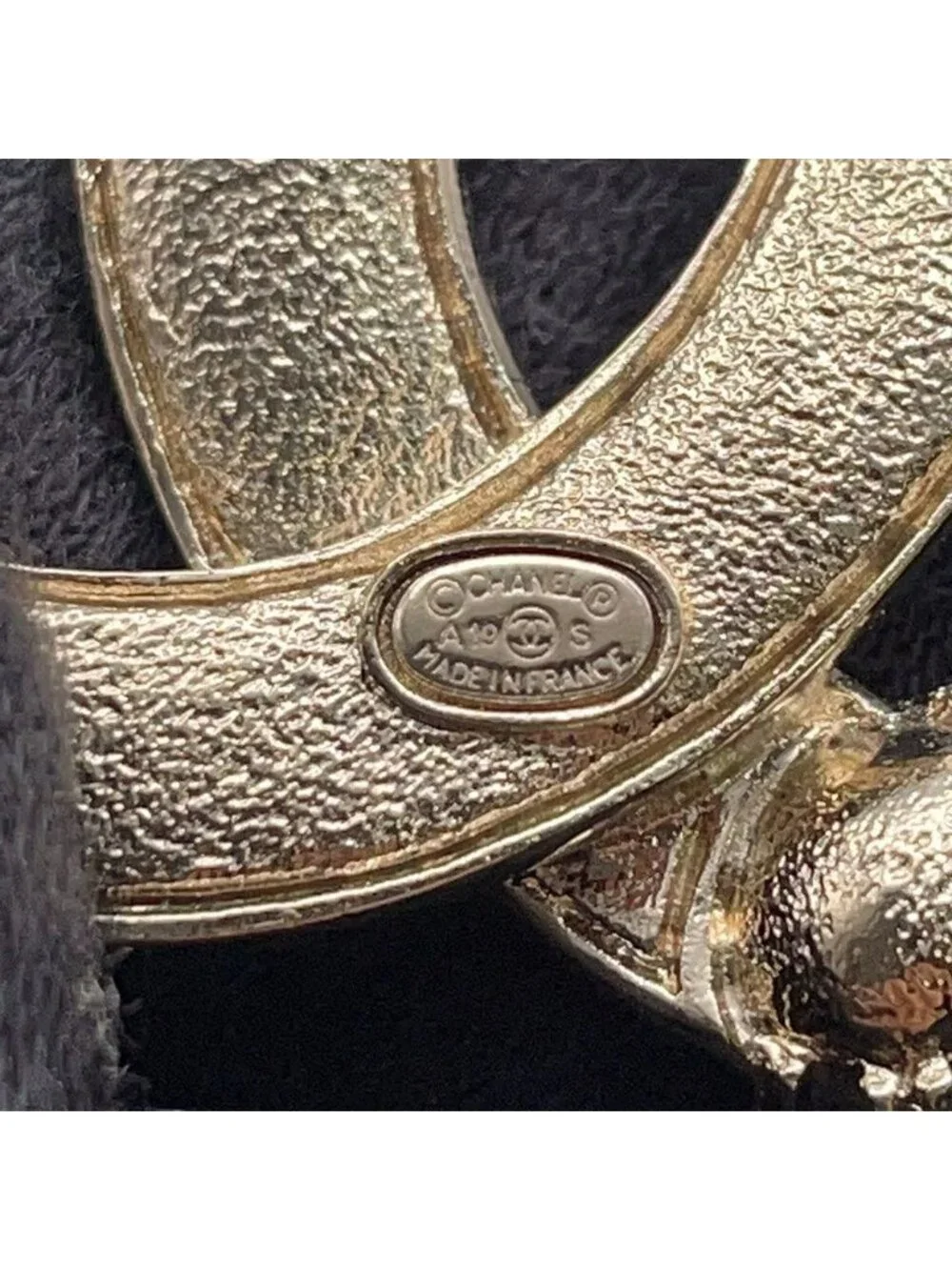 Chanel Brooch CC Logo Rhinestone